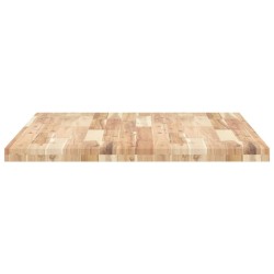 Dessus de bureau non traité 100x80x4 cm bois d'acacia massif 