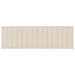 Chaise longue de jardin avec table et coussin Pin imprégné 