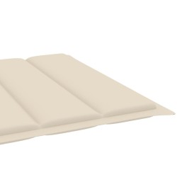 Chaise longue de jardin avec table et coussin Pin imprégné 