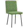 Chaises à manger lot de 4 vert clair velours 