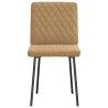Chaises à manger lot de 4 marron velours 