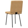 Chaises à manger lot de 4 marron velours 