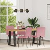 Chaises à manger lot de 4 Rose Velours 