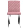 Chaises à manger lot de 4 Rose Velours 