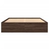 Cadre de lit sans matelas chêne marron 150x200 cm 