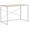Bureau d'ordinateur Blanc chêne 110x60x70 cm Bois d'ingénierie 