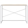 Bureau d'ordinateur Blanc chêne 110x60x70 cm Bois d'ingénierie 