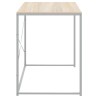 Bureau d'ordinateur Blanc chêne 110x60x70 cm Bois d'ingénierie 