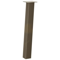 Pieds de table console 4 pièces Acier naturel 72 cm Acier 