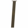 Pieds de table console 4 pièces Acier naturel 72 cm Acier 