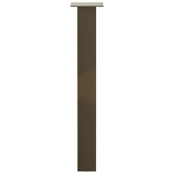 Pieds de table console 4 pièces Acier naturel 72 cm Acier 