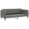 Lit de repos sans matelas gris foncé 80x200 cm tissu 