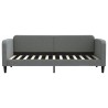 Lit de repos sans matelas gris foncé 80x200 cm tissu 