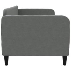 Lit de repos sans matelas gris foncé 80x200 cm tissu 