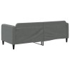 Lit de repos sans matelas gris foncé 80x200 cm tissu 