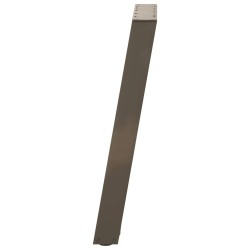 Pieds de table à manger en U 2 pièces Acier naturel 50 x (72-73) cm Acier 