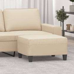 Repose-pied Crème 70x55x41 cm Tissu microfibre 