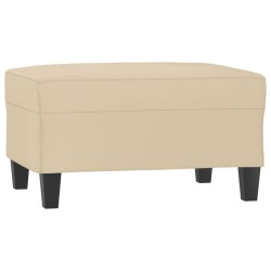 Repose-pied Crème 70x55x41 cm Tissu microfibre 