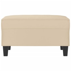 Repose-pied Crème 70x55x41 cm Tissu microfibre 