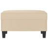 Repose-pied Crème 70x55x41 cm Tissu microfibre 