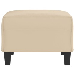 Repose-pied Crème 70x55x41 cm Tissu microfibre 