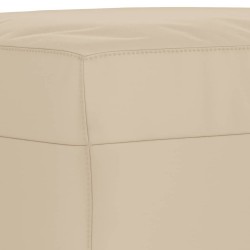 Repose-pied Crème 70x55x41 cm Tissu microfibre 