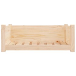 Lit pour chien 75,5x55,5x28 cm Bois massif de pin 