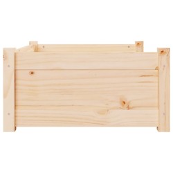 Lit pour chien 75,5x55,5x28 cm Bois massif de pin 