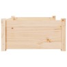 Lit pour chien 75,5x55,5x28 cm Bois massif de pin 