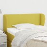 Tête de lit avec oreilles Vert 103x23x78/88 cm Tissu 