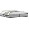 Cadre de lit sans matelas sonoma gris 160x200 cm 