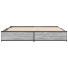 Cadre de lit sans matelas sonoma gris 160x200 cm 