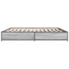 Cadre de lit sans matelas sonoma gris 160x200 cm 