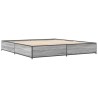 Cadre de lit sans matelas sonoma gris 160x200 cm 