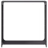 Portant de bois chauffage noir 90x28x90 cm 