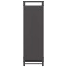 Portant de bois chauffage noir 90x28x90 cm 