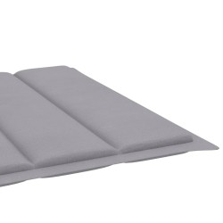 Chaise longue de jardin avec table et coussin Pin imprégné 