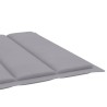 Chaise longue de jardin avec table et coussin Pin imprégné 