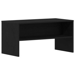 Meuble TV chêne noir 80x40x40 cm bois d'ingénierie 