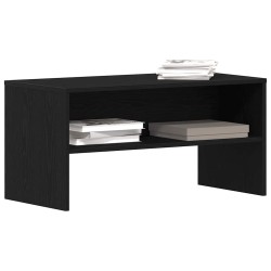 Meuble TV chêne noir 80x40x40 cm bois d'ingénierie 
