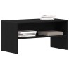 Meuble TV chêne noir 80x40x40 cm bois d'ingénierie 