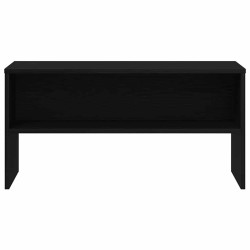 Meuble TV chêne noir 80x40x40 cm bois d'ingénierie 