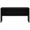 Meuble TV chêne noir 80x40x40 cm bois d'ingénierie 