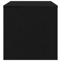 Meuble TV chêne noir 80x40x40 cm bois d'ingénierie 
