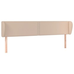 Tête de lit avec oreilles Cappuccino 203x23x78/88 cm Similicuir 