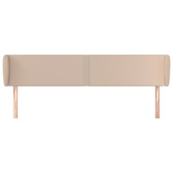 Tête de lit avec oreilles Cappuccino 203x23x78/88 cm Similicuir 