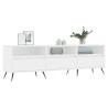 Meuble TV blanc 150x30x44,5 cm bois d'ingénierie 