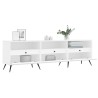 Meuble TV blanc 150x30x44,5 cm bois d'ingénierie 