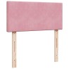 Sommier à lattes de lit avec matelas Rose 100x200 cm Velours 