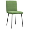Chaises à manger lot de 4 vert clair velours 